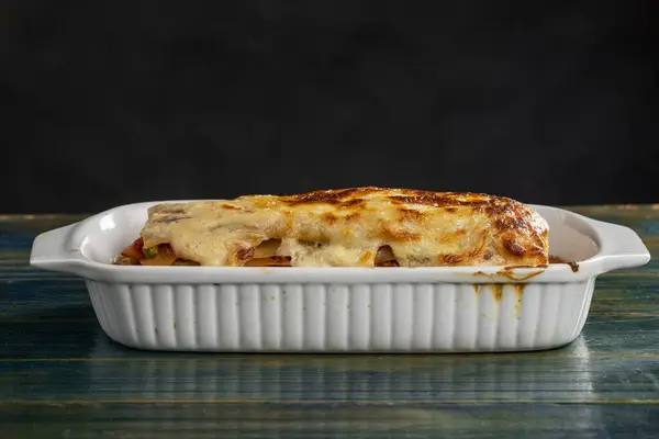 Italian Lasagna White Casserole Obrazek Stockowy