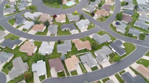 Vue Aérienne Des Maisons Classe Moyenne Vue Depuis Drone — Video