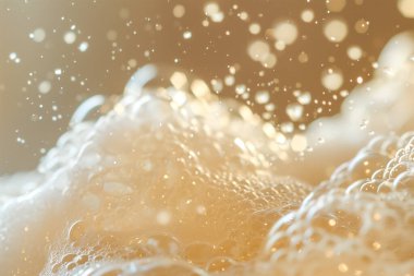 sabun köpükleri temiz bir hava veriyor.