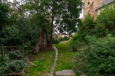 Alman Muensterland 'indeki Marburg köyü.