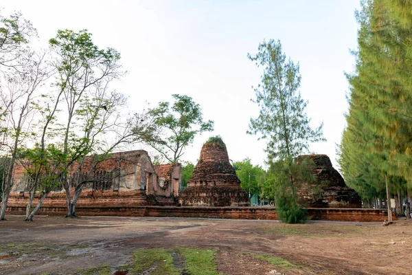 Ayutthaya Tailândia Jan 2018 Ruínas Cidade Antiga Ayutthaya Que Costumava — Fotografia de Stock