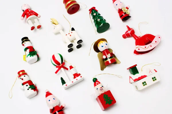 Christmas Ornaments Plain Background — Stock Photo, Image