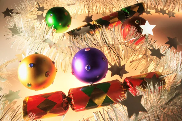 クリスマス バブルとボンボン — ストック写真