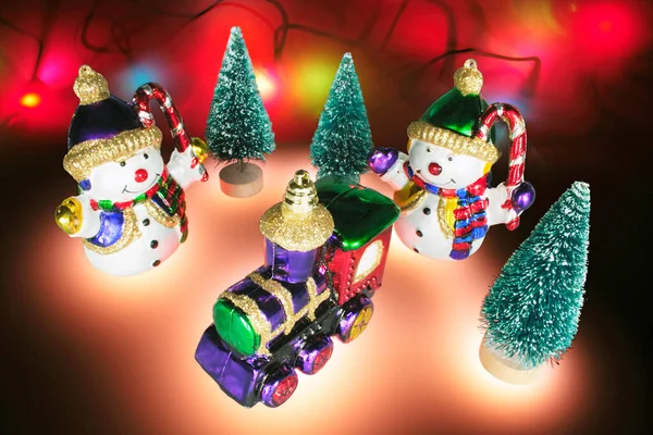 暖かい背景のクリスマスの装飾 — ストック写真