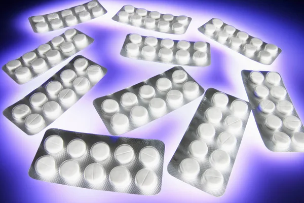 Tabletki Blistrach — Zdjęcie stockowe