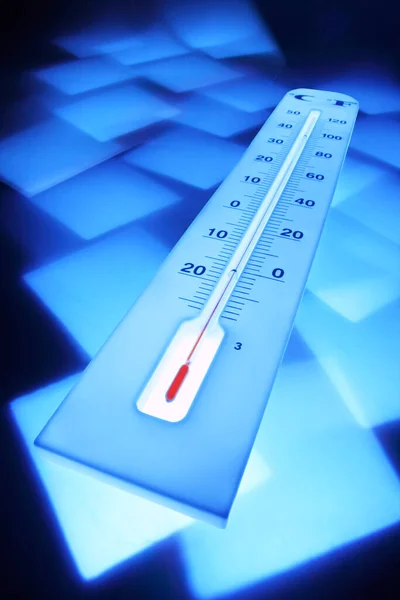Κοντινό Πλάνο Θερμόμετρο — Φωτογραφία Αρχείου