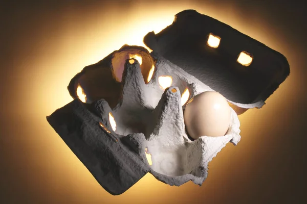 Яйцо Картоне Яйцо — стоковое фото