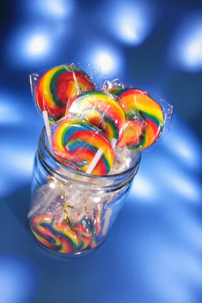 Lollies Glass Jar — Stock Photo, Image