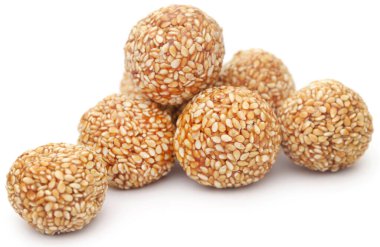 Sesame caramel laddu very popular in Indian subcontinent