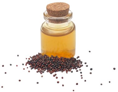 Cam şişede yağlı hardal.