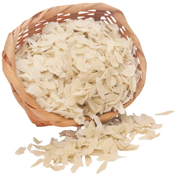 Flattened Rice South East Asia Fresh Closeup — Stock Photo, Image