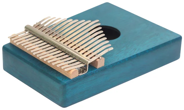 Kalimba Muziekinstrument Close Geïsoleerd — Stockfoto