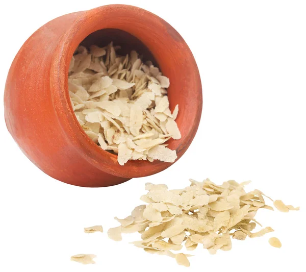 Flattened Rice South East Asia Bowl — Stock Photo, Image