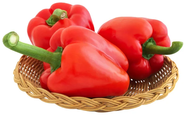 Red Capsicum Fresh Organic Closeup — Stock Photo, Image