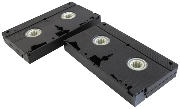 Velho Vídeo Cassete Closeup Isolado — Fotografia de Stock