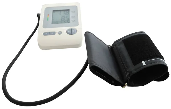 Blood Pressure Monitor Equipment Closeup Isolated — Stock Photo, Image