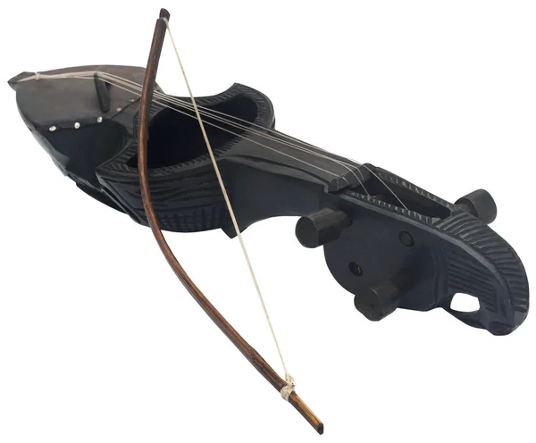 Nepalski Sarangi Popularnym Instrumentem Muzycznym Subkontynentu Indyjskiego — Zdjęcie stockowe