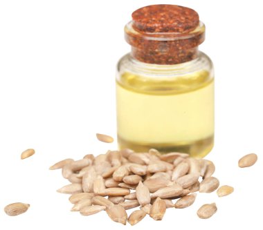 Cam kavanozda yağlı ayçiçeği tohumu