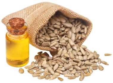 Cam kavanozda yağlı ayçiçeği tohumu