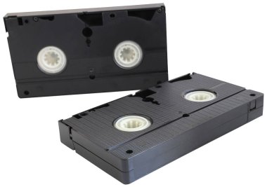 İki eski video kaset yakın çekim