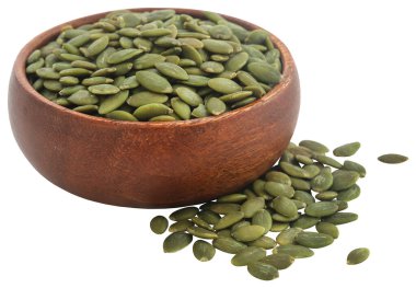 Kabuktaki kabuklu organik kabak tohumları