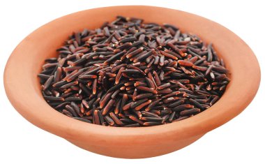 Black Jasmine rice having full of nutrition clipart