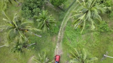 Koh Phangan Tayland Sahil manzaralı İHA görüntüleri