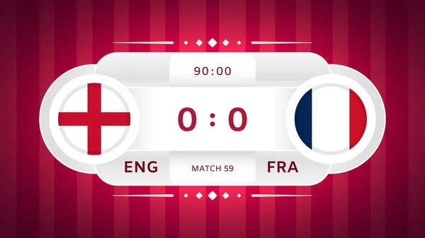 Inglaterra França Match Design Element Ícones Bandeira Isolados Fundo Listrado —  Vetores de Stock