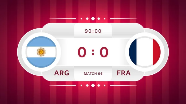 Argentinië Frankrijk Match Design Element Vlagpictogrammen Geïsoleerd Gestileerde Rood Gestreepte — Stockvector