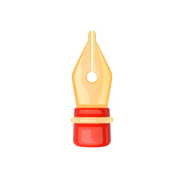 Εργαλείο Στυλό Καρτούν Minimal Στυλ Χρυσό Σημάδι Εργαλείο Στυλό Αντικείμενο — Διανυσματικό Αρχείο