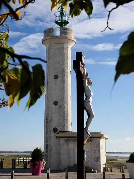Lighthouse Calvary Leaves Cayeux Sur Mer Een Plaats Het Franse — Stockfoto