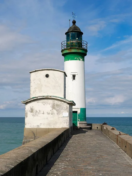Lighthouse Treport Commune Seine Maritime Department Normandy Northwestern France — Stock Photo, Image