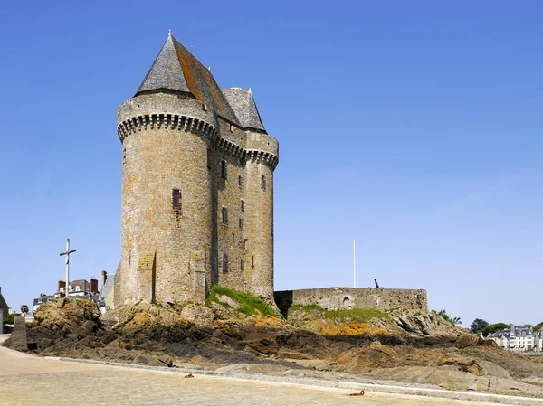 Solidor Tower Francji Zwiedzanie Solidor Jest Wzmocniona Twierdza Trzech Połączonych — Zdjęcie stockowe