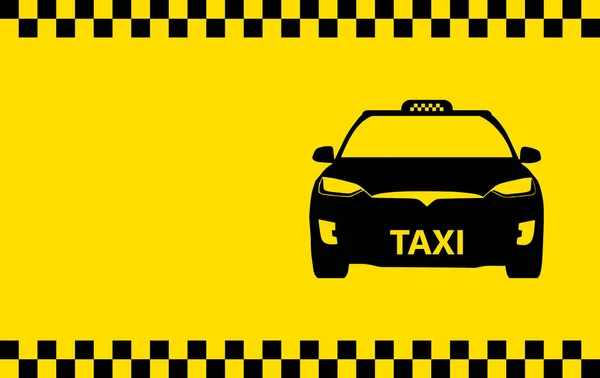 Vector Layout Business Card Taxi Car Design Advertising Taxi Service — Vector de stock