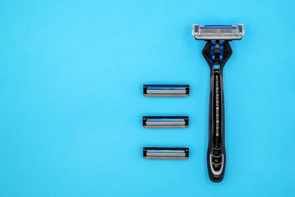 stock image reusable razor with replaceable blades