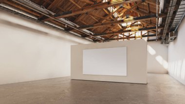 Galeri alanının 3 boyutlu illüstrasyonu.