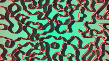 Geometrik eğri renkli arkaplanı hareket ettiriyor. 3d hazırlayıcı
