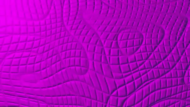 カラフルな背景を移動する幾何学的な曲線 3Dレンダリング — ストック動画
