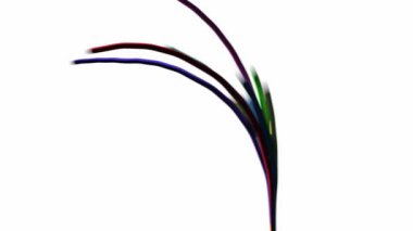 Fiber renk kablo hareketi (3d görüntüleme) Name