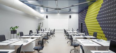 modern ofis iç, 3d render konsept tasarımı