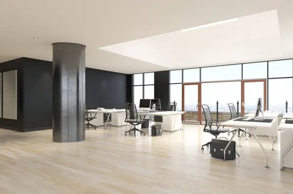 Modern Office Interior Rendering Royalty Free Stock Images