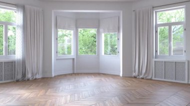 Modern iç yenileme aşamaları. 3d oluşturma
