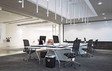 modern ofis iç, 3d render konsept tasarımı