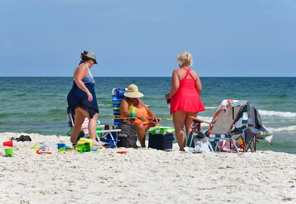 Gulf Shores Usa May 2023 People Out Enjoying Beautiful Sunny Royalty Free Stock Photos