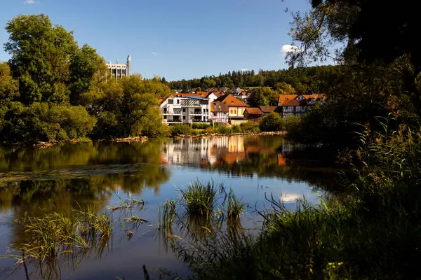 Melsungen Almanya 'daki Fulda Nehri