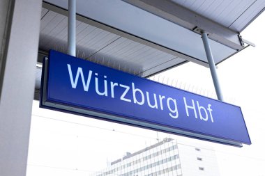 Wuerzburg Almanya 'sının modern bir işareti.