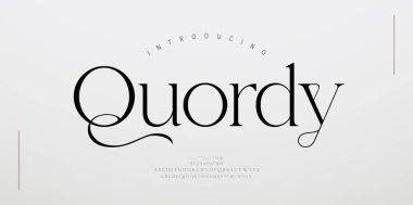 Elegance Luxury wedding alphabet font. Typography elegant classic lettering serif fonts decorative vintage retro for logo. vector illustration