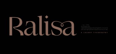 Zarif alfabe harfleri yazı tipi logosu. Klasik tipografi klasik serif yazı tipleri dekoratif düğün antika logoları. vektör illüstrasyonu