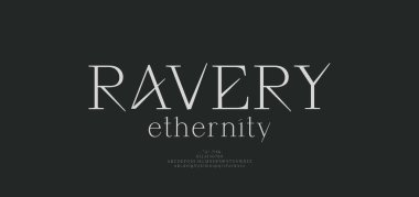 Güzellik modası lüks yazı tipi alfabe logosu. Güzel tipografi zarif klasik harfler serif italik yazı tipleri dekoratif düğün antika logoları. vektör illüstrasyonu