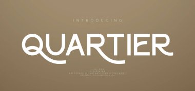 Minimum modern lüks logo alfabesi yazı tipi. Typography soyut sans serif teknolojisi, elektronik, film, gelecek, yaratıcı marka logoları yazı tipleri. vektör illüstrasyonu